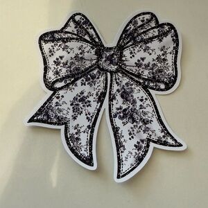 Black floral  bow card stock car freshie scent varie‎ air freshener croquet